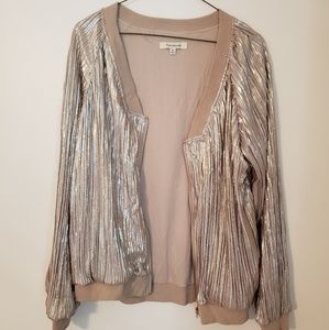 Francescas Sparkly Zip Up Jacket